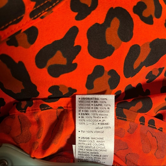 Graceatwood The Drop Red Animal Print Dress. - Picture 10 of 10